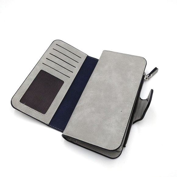 ✨✨BRAND NEW 4 Layers Long Large Trifold Womens Card Holder Wallet Abrazine Finis - Picture 4 of 7